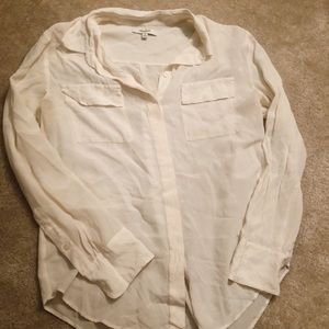 MADEWELL Silk Button Down Size M